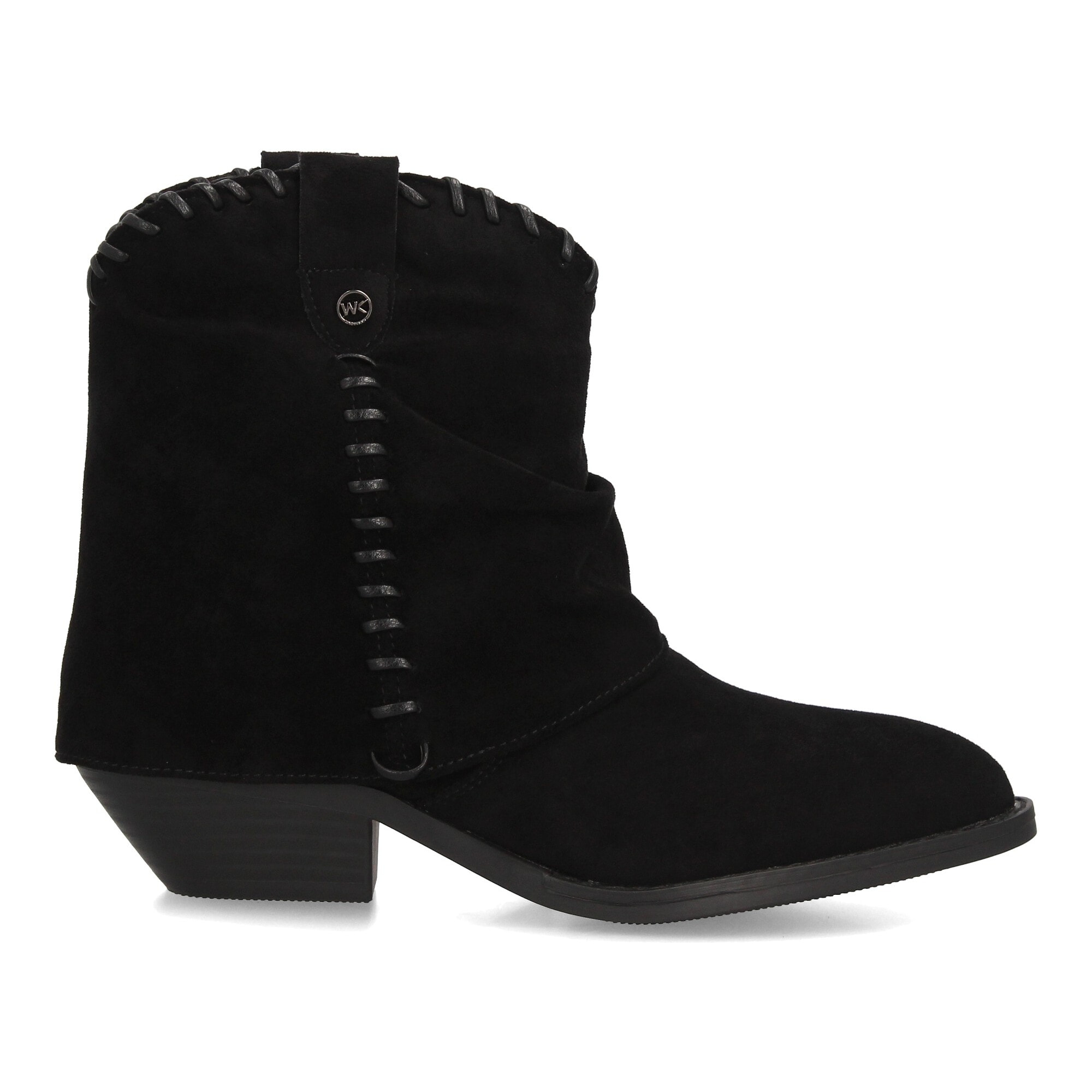 Botines cowboy con costuras decorativas