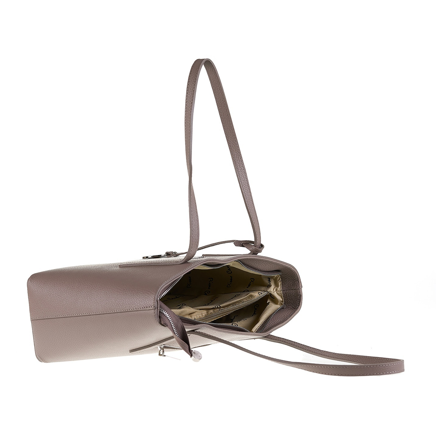 Borsa a spalla da donna Made in Italy - Modello Elowen Lux - 100% pelle - 38.0 x 25.5 x 12.5 cm