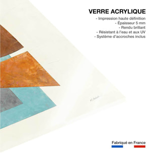 Tableau Quintet turquoise Tableau plexiglas