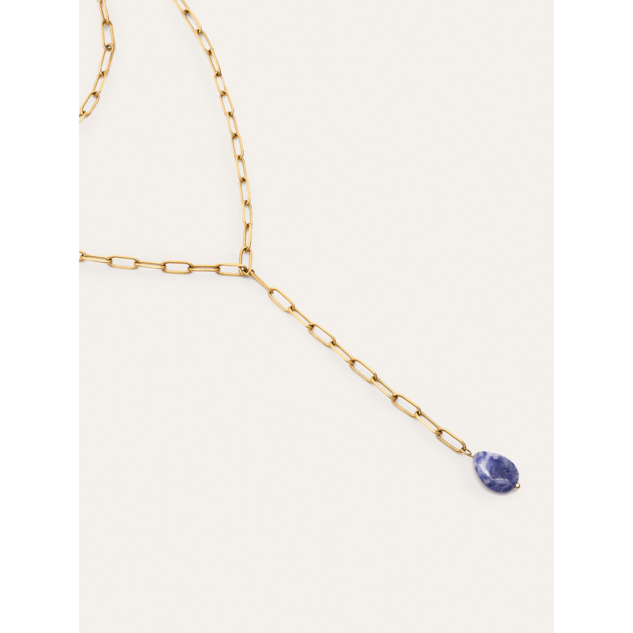 Collana Triple Chic Drop Acciao Placcato Oro