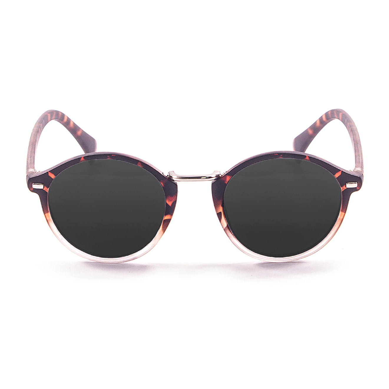 Gafas de sol OCEAN LILLE - Mate carey arriba y blanco trans abajo / Plana ahumada