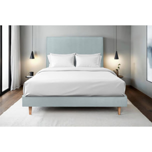 Sommier Kit Velours Ep14 - pieds bois