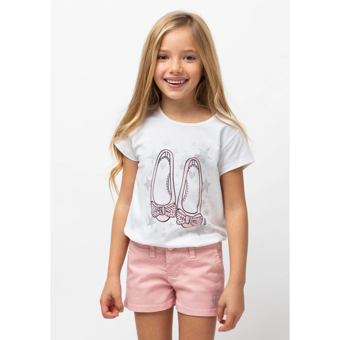 Camiseta de Niña Bailarinas Rosa