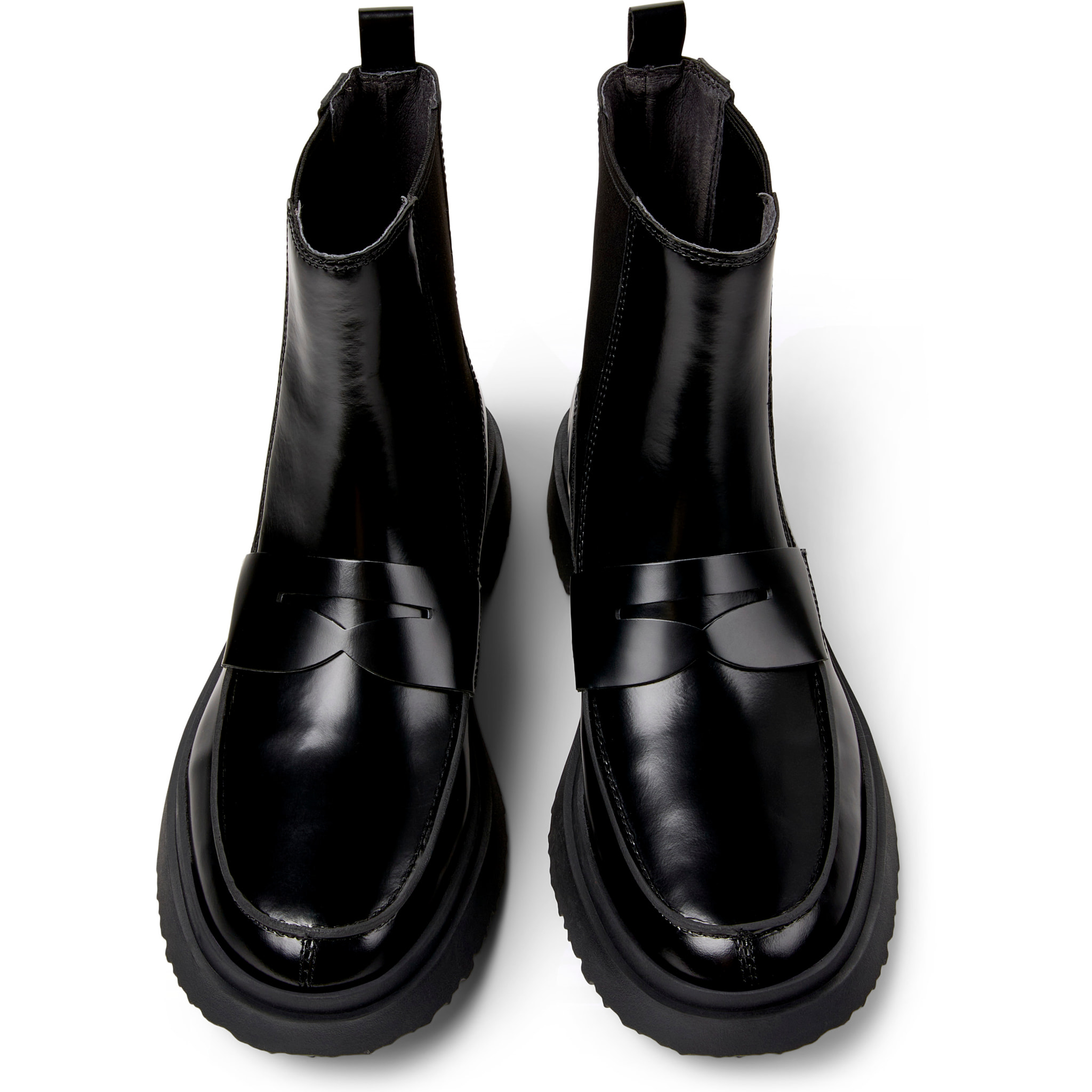 Botines - CAMPER Walden - Negro - Cuero liso