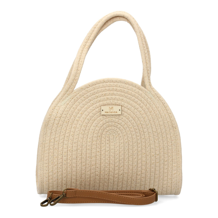 Bolso de hombro para mujer, material de rafia, diseño elegante y moderno ideal para verano