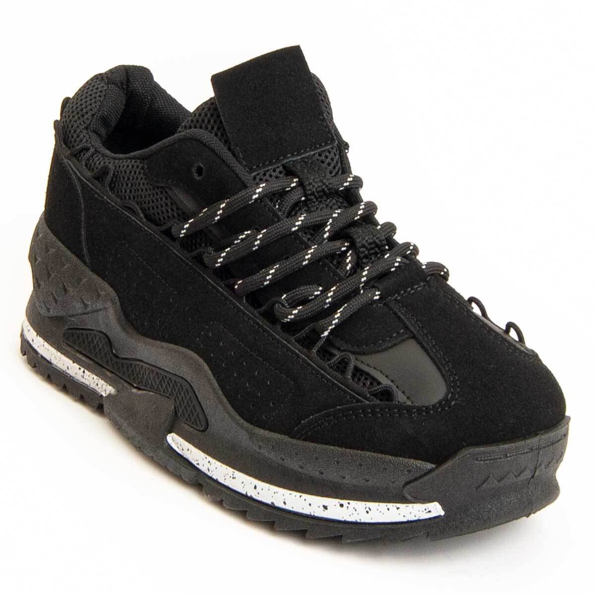 Sneaker De Plataforma - Negro - Altura: 4 Cm