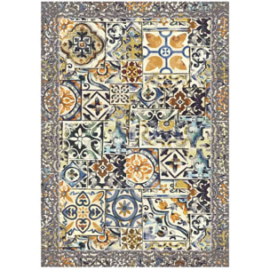 Tappeto arredo salotto soggiorno camera, stile moderno contemporaneo stile ceramica maioliche