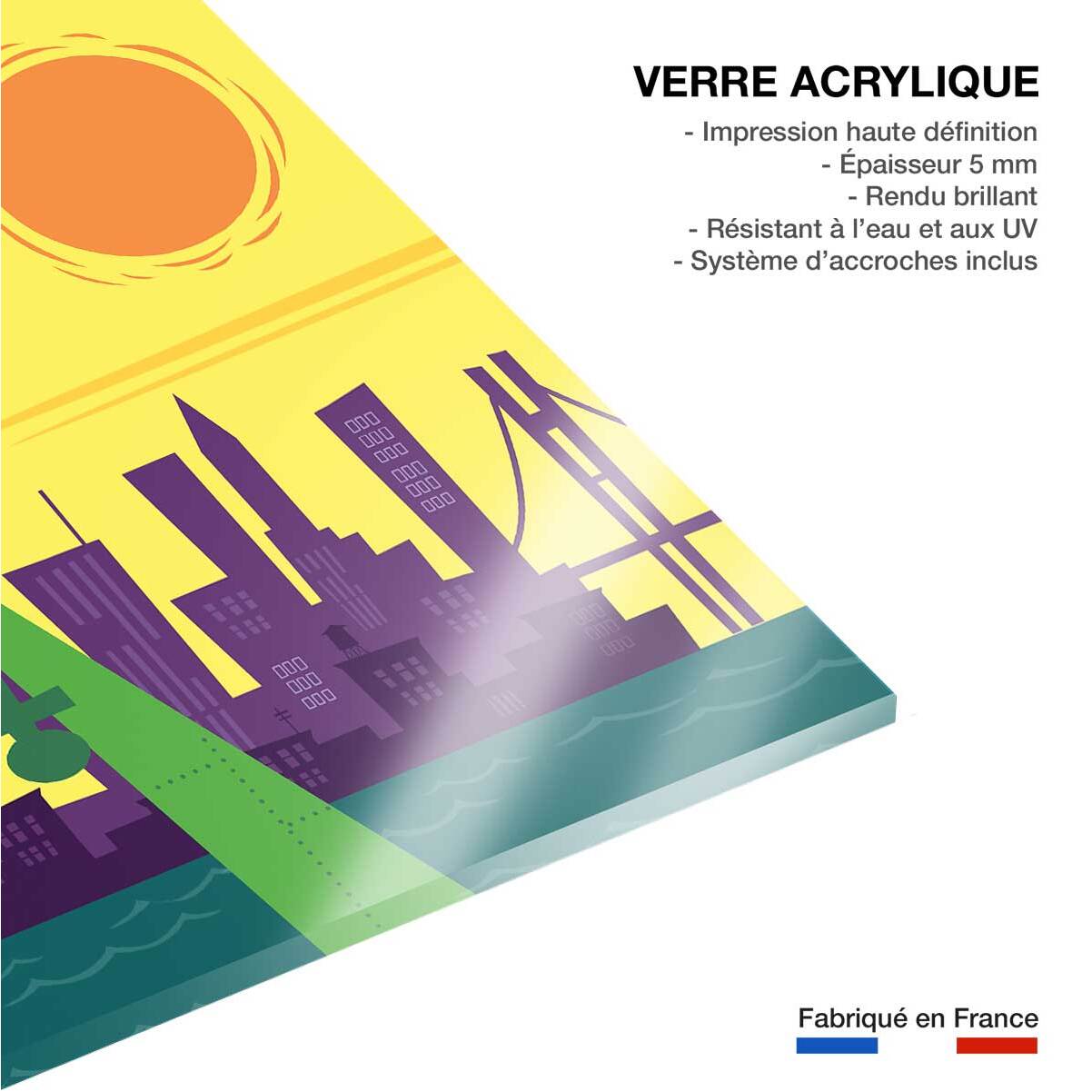 Tableau voyage à new york Tableau plexiglas