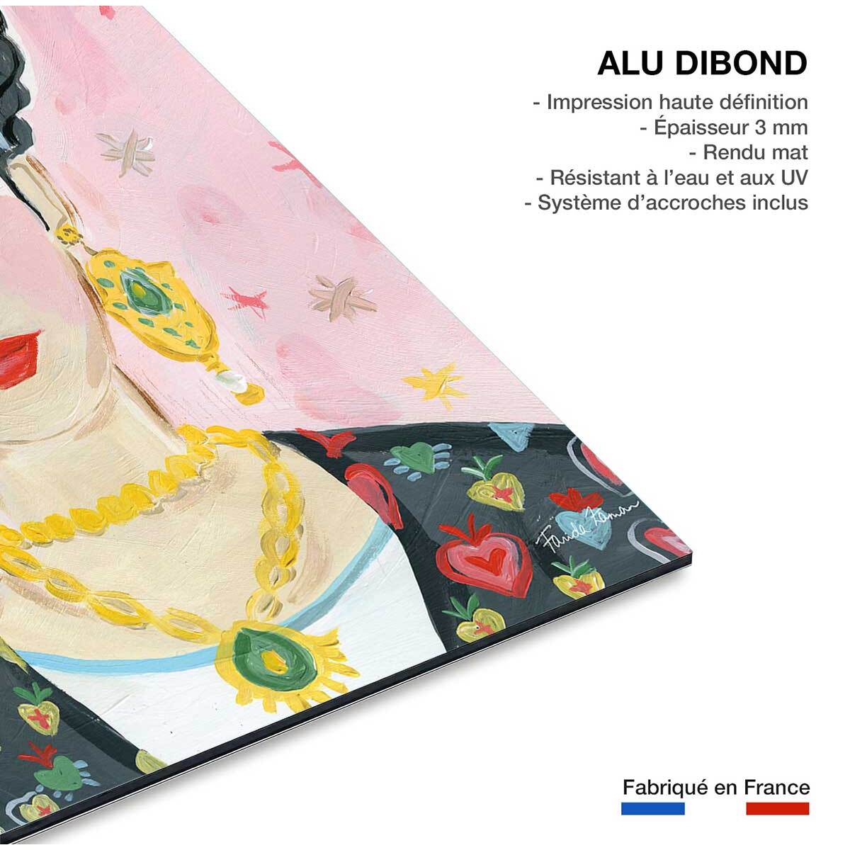 Tableau mode hommage à Frida Tableau alu Dibond
