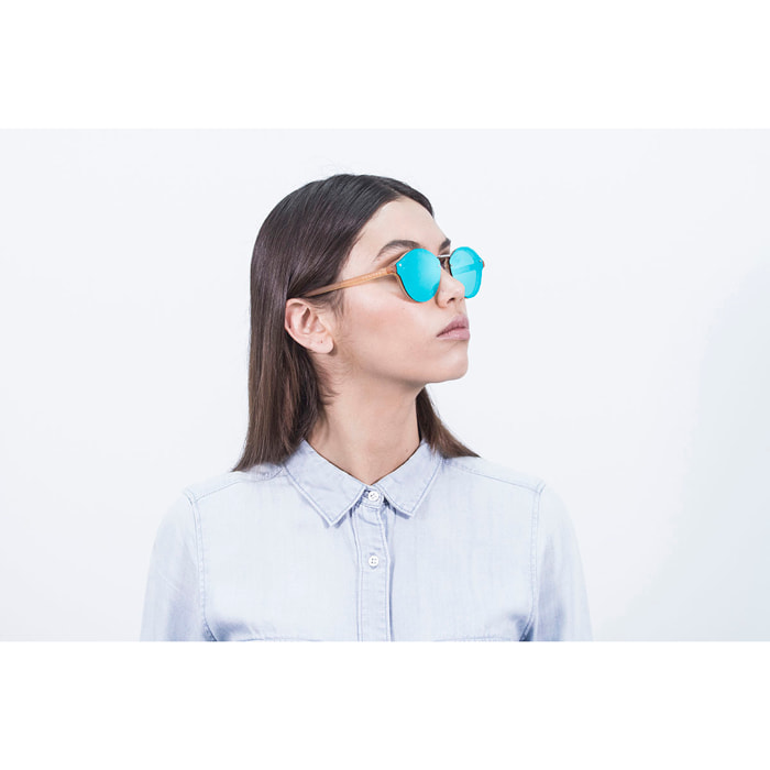 GAFAS DE SOL SUNPERS BIARRITZ METAL FLAT de color Azul