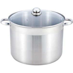 Marmite ESSENTIELB Inox diam 30 cm + couvercle verre