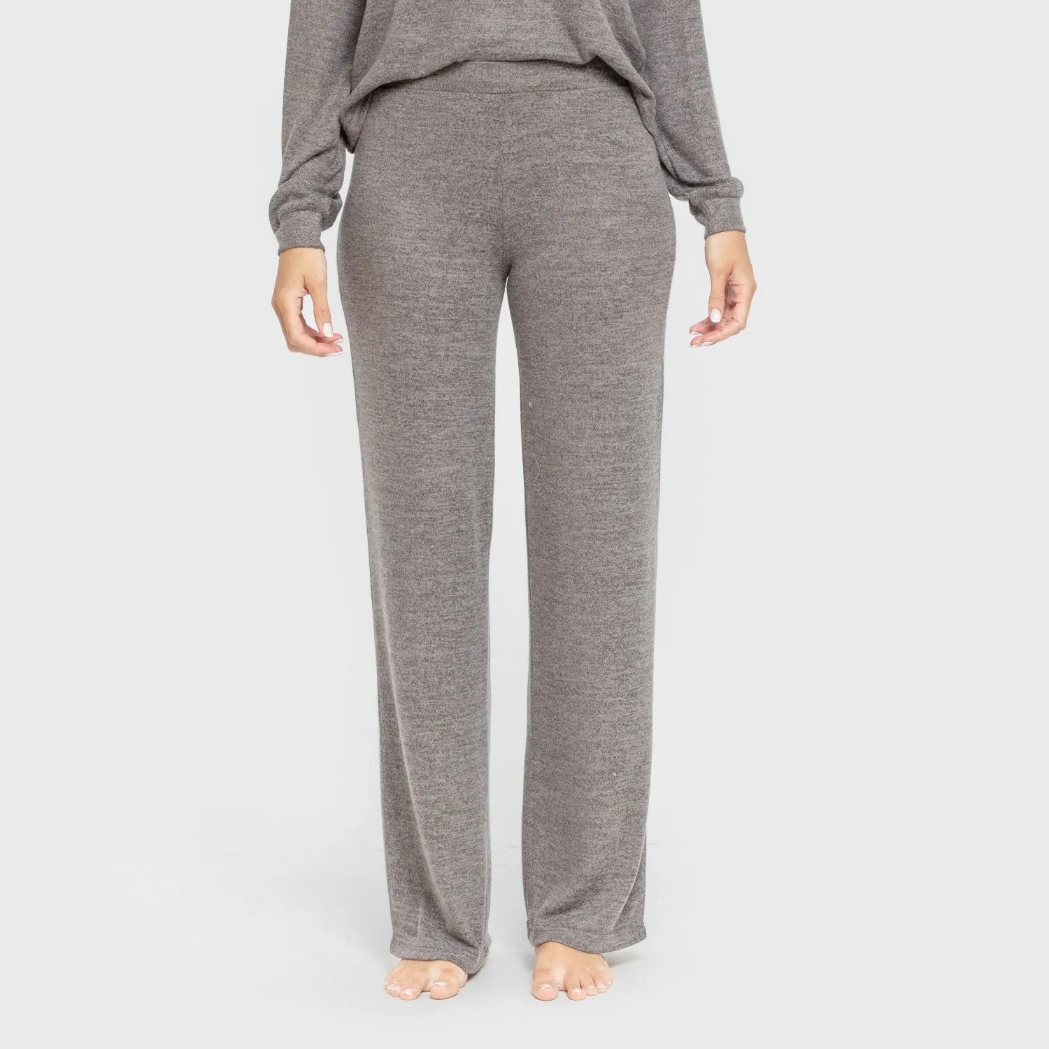 Pijama angorina liso gris marengo