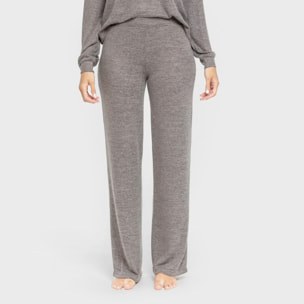 Pijama angorina liso gris marengo