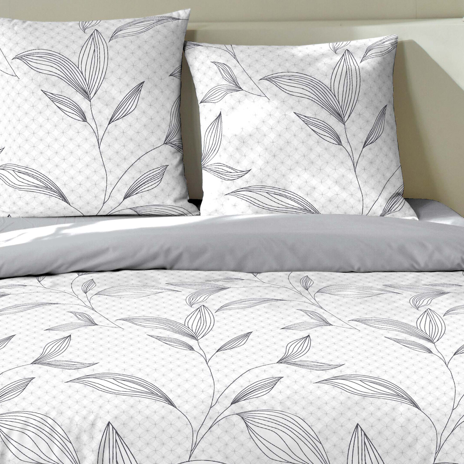 Parure housse de couette 3 pcs 100% coton mikano