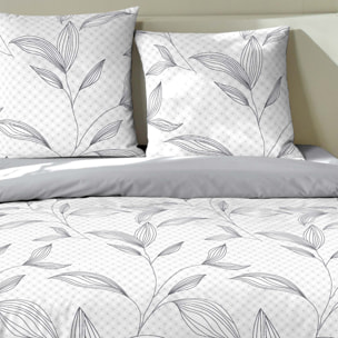 Parure housse de couette 3 pcs 100% coton mikano