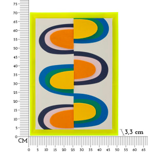 STAMPA SU TELA POP ART C/CORNICE -A- CM 50X3,3X70