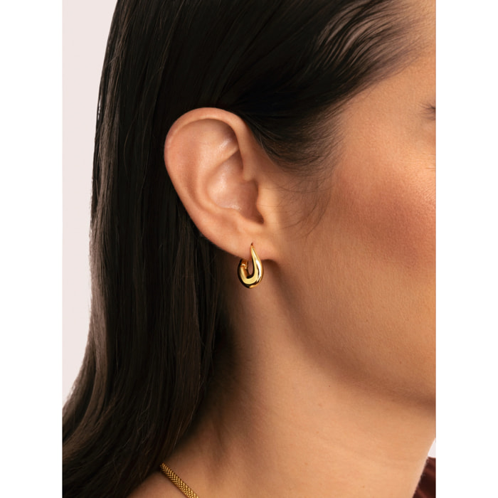 Pendientes Organic Twist Baño Oro