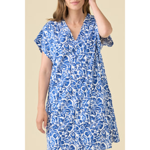 Abitino donna estivo in cotone articolo azule. Noidinotte