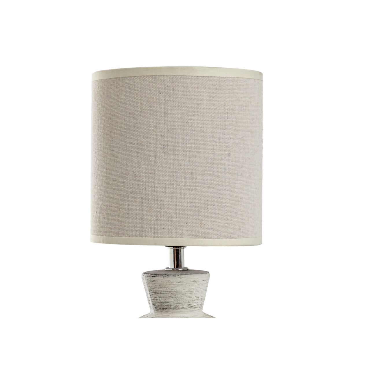 Lampada Da Tavolo Comodino Ricaricabile Accensione On/Off Modello Paro Bianco