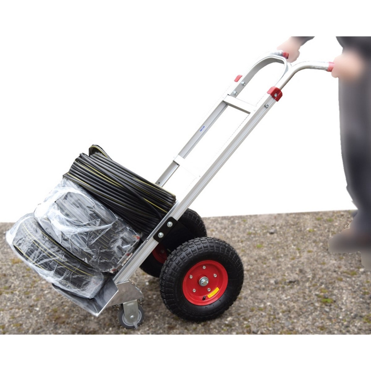 Diable aluminium STOCKMAN 250 kg - Roues tout-terrain - ST250R