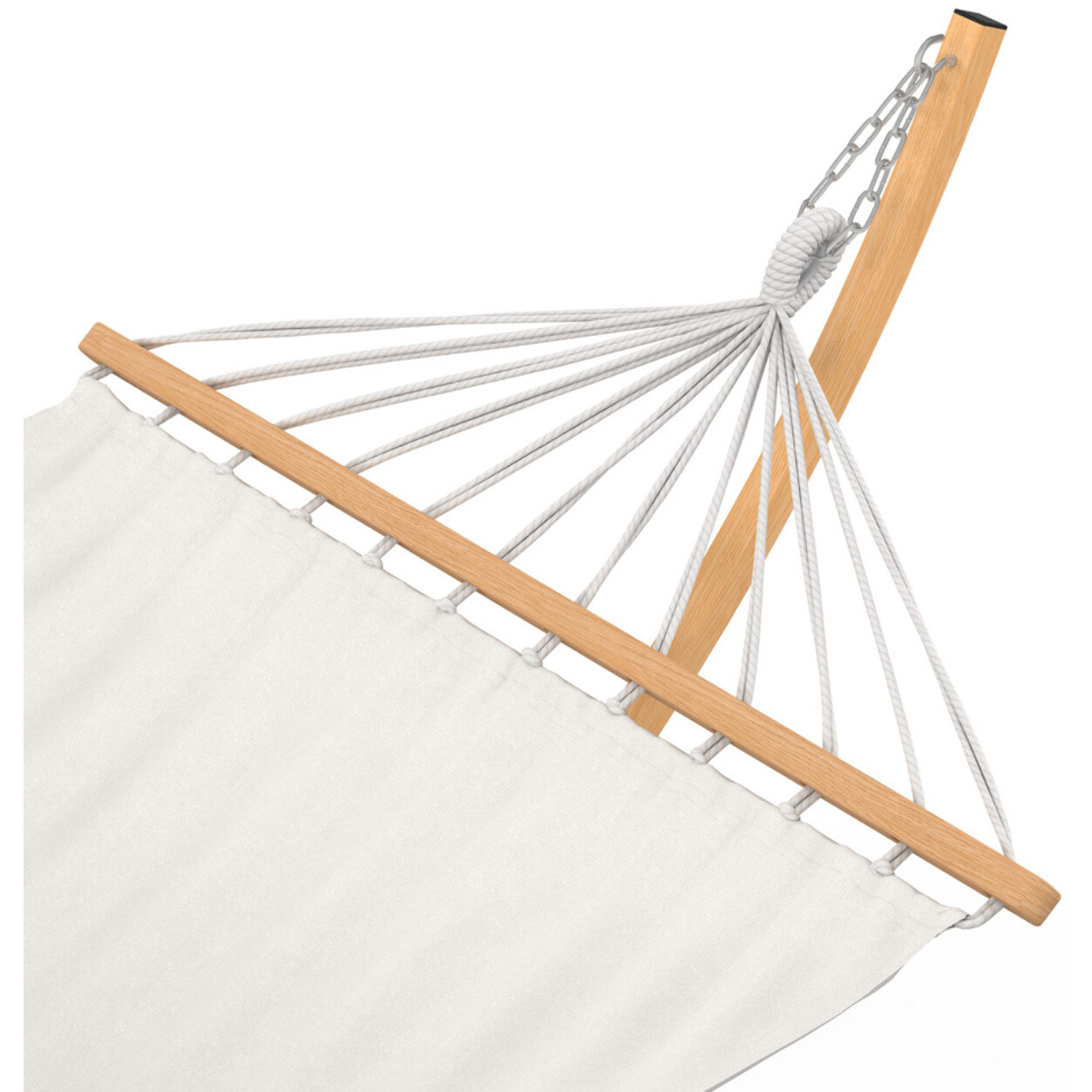 Hamac Amazonia support métal effet bois toile écrue