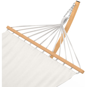 Hamac Amazonia support métal effet bois toile écrue