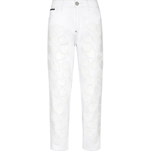 PHILIPP PLEIN Vaqueros Mom Fit HEART
