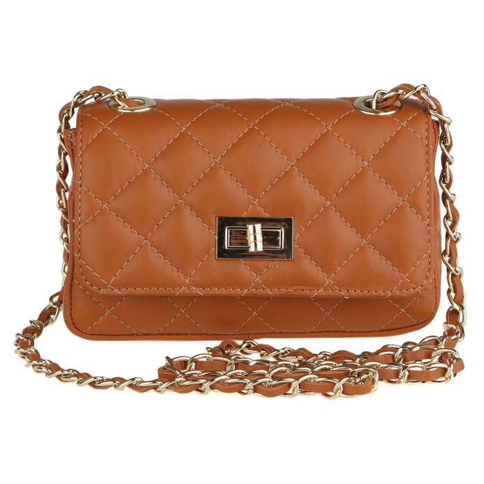 Chicca Borse Borsetta Clutch Cuoio