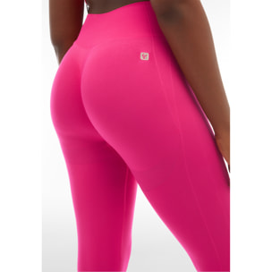 Leggings seamless vita alta 7/8 con dettagli in costina