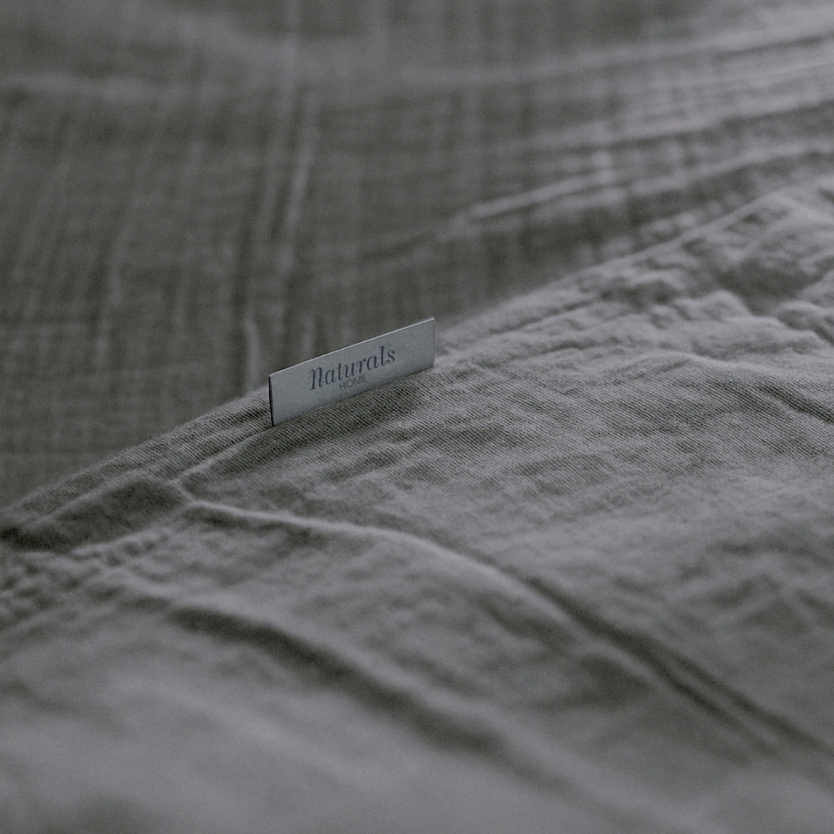 Funda de Almohada - 100% Algodón de Muselina - Gris