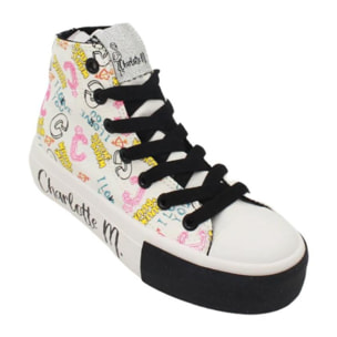 Sneakers alte Primavera Estate Charlotte M Bianco Lei Charlotte M Bianco