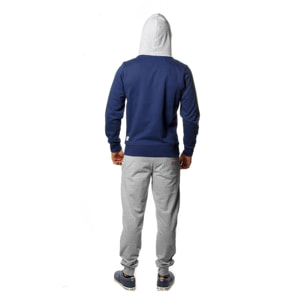 Chándal de invierno cepillado para hombre Leone Basic Vintage con capucha y cremallera