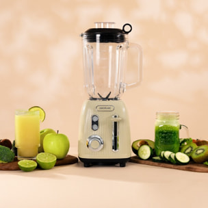 Cecotec Blender Mixeur Retro Power Black Titanium RetroGreen. Puissance Maximale