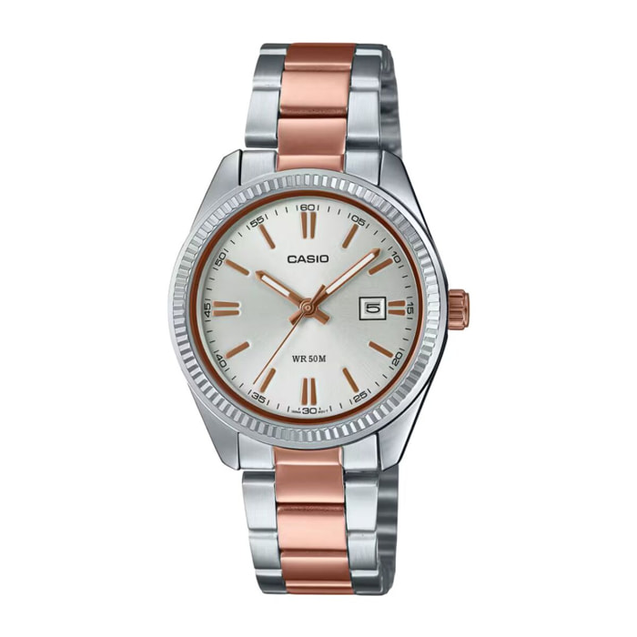 Reloj Casio LTP-1302PRG-7AVE Mujer Analogico Cuarzo con Correa de Acero inoxidable
