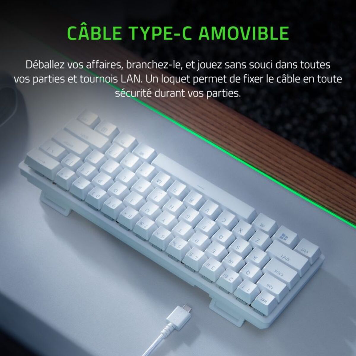 Clavier gamer RAZER Huntsman Mini Edition Mercury