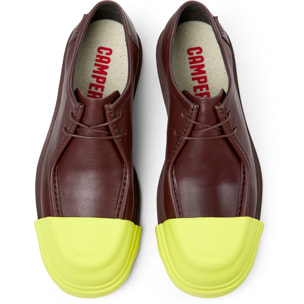 Zapatos de cordones - CAMPER Junction - Burdeos - Cuero liso