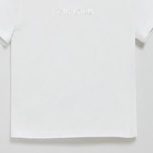 Maglietta Diamond bianca con print foil Polo Club