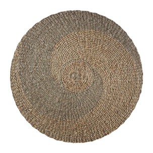 Tapis rond ∅120cm en jacinthe d'eau - Yvy