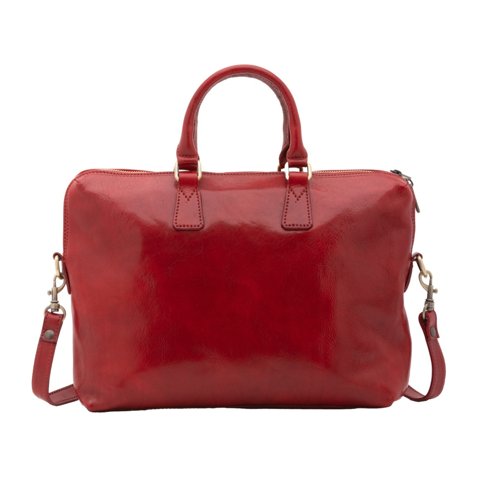 Borsa da lavoro uomo in vera pelle - Modello False - Made in Italy - 37.0 x 27.0 x 6.0 cm