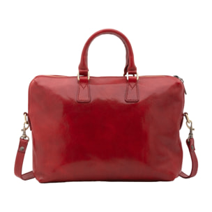 Borsa da lavoro uomo in vera pelle - Modello False - Made in Italy - 37.0 x 27.0 x 6.0 cm