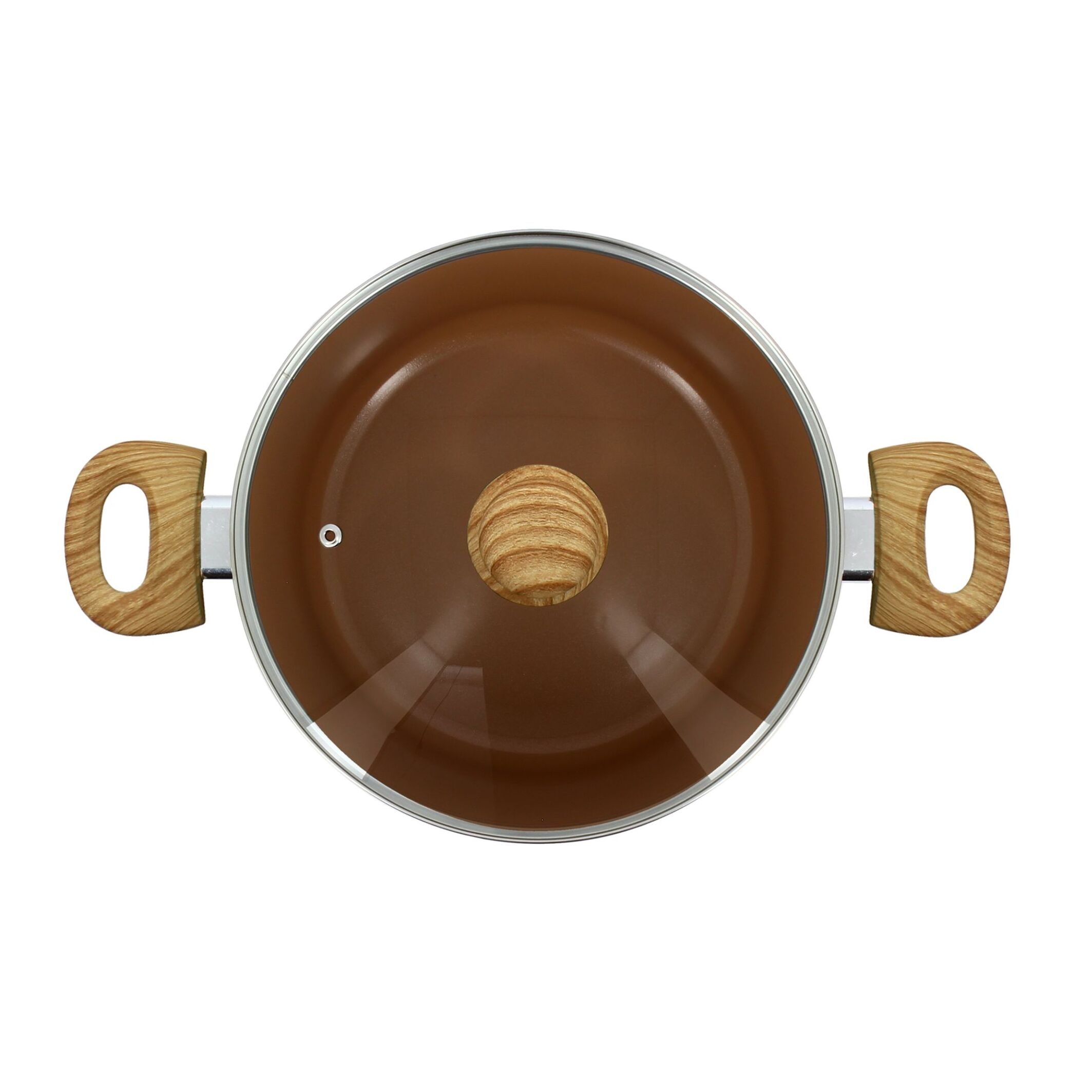 Faitout en revêtement céramique 24cm noisette - tous feux COLORAMA