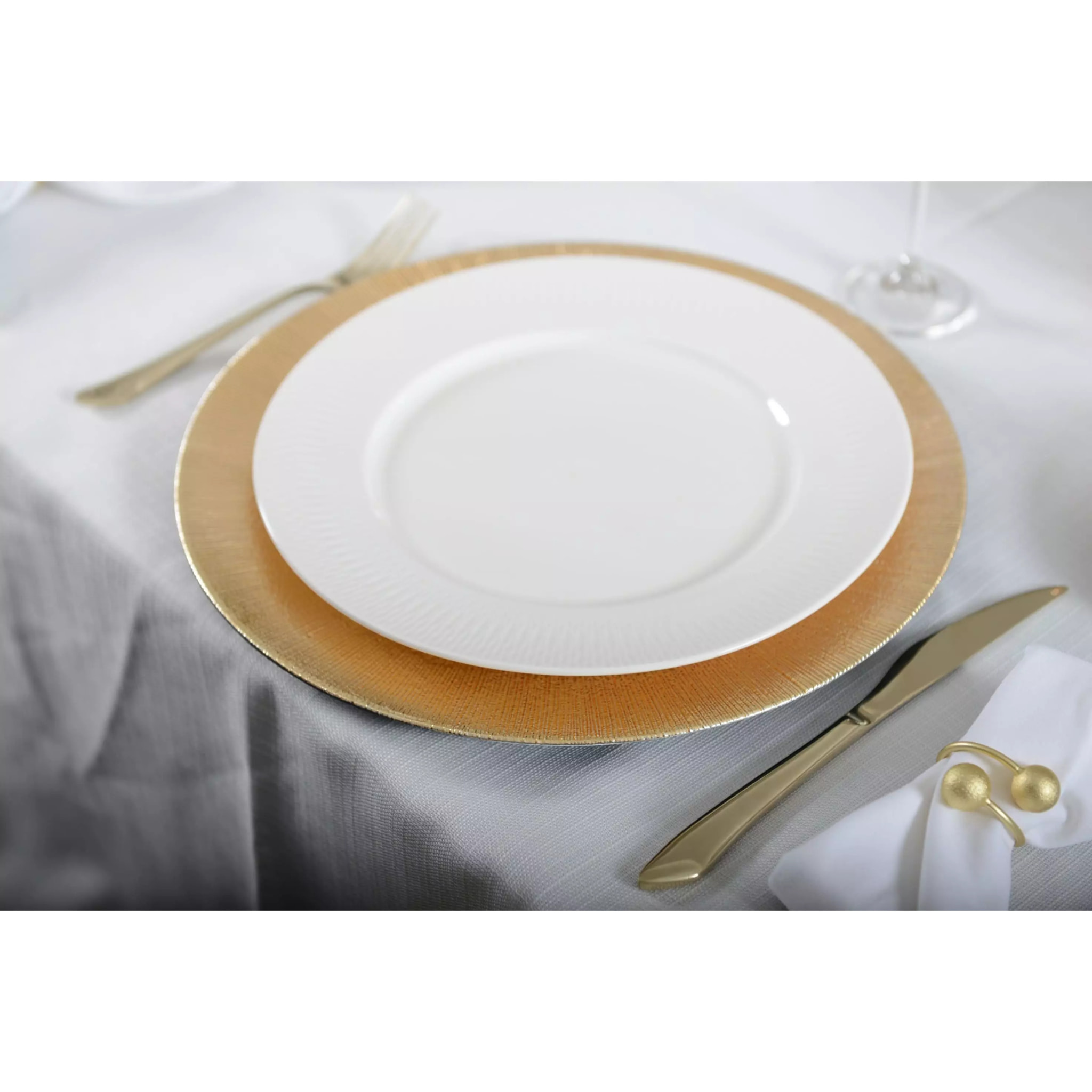 Lot de 6 Dessous d'assiette terra dore