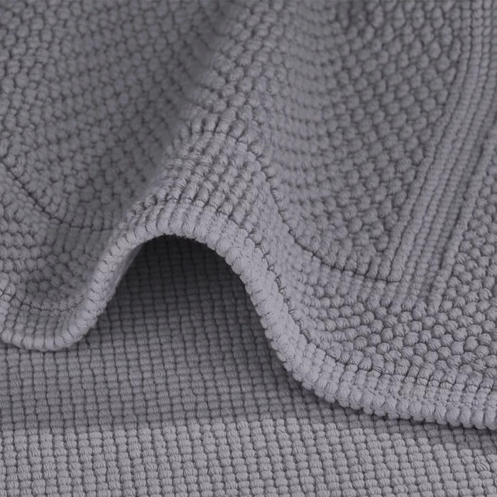 Tapis de bain pur coton 1700 g/m² uni gris Antica gris perle