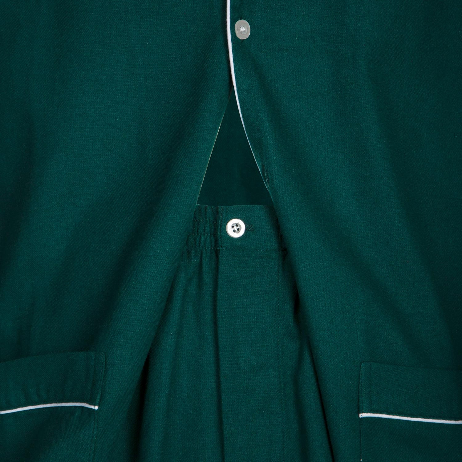 PIGIAMA UOMO in flanella verde