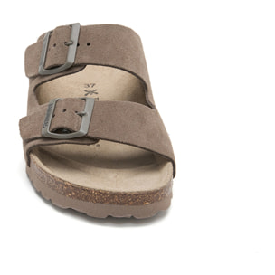SANDALIA BABUNKERS MARRON