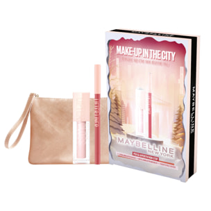 Confezione Regalo Natale Make Up in The City con Lifter Gloss Ice 002 + Matita Labbra Big Lift 07 + Pochette