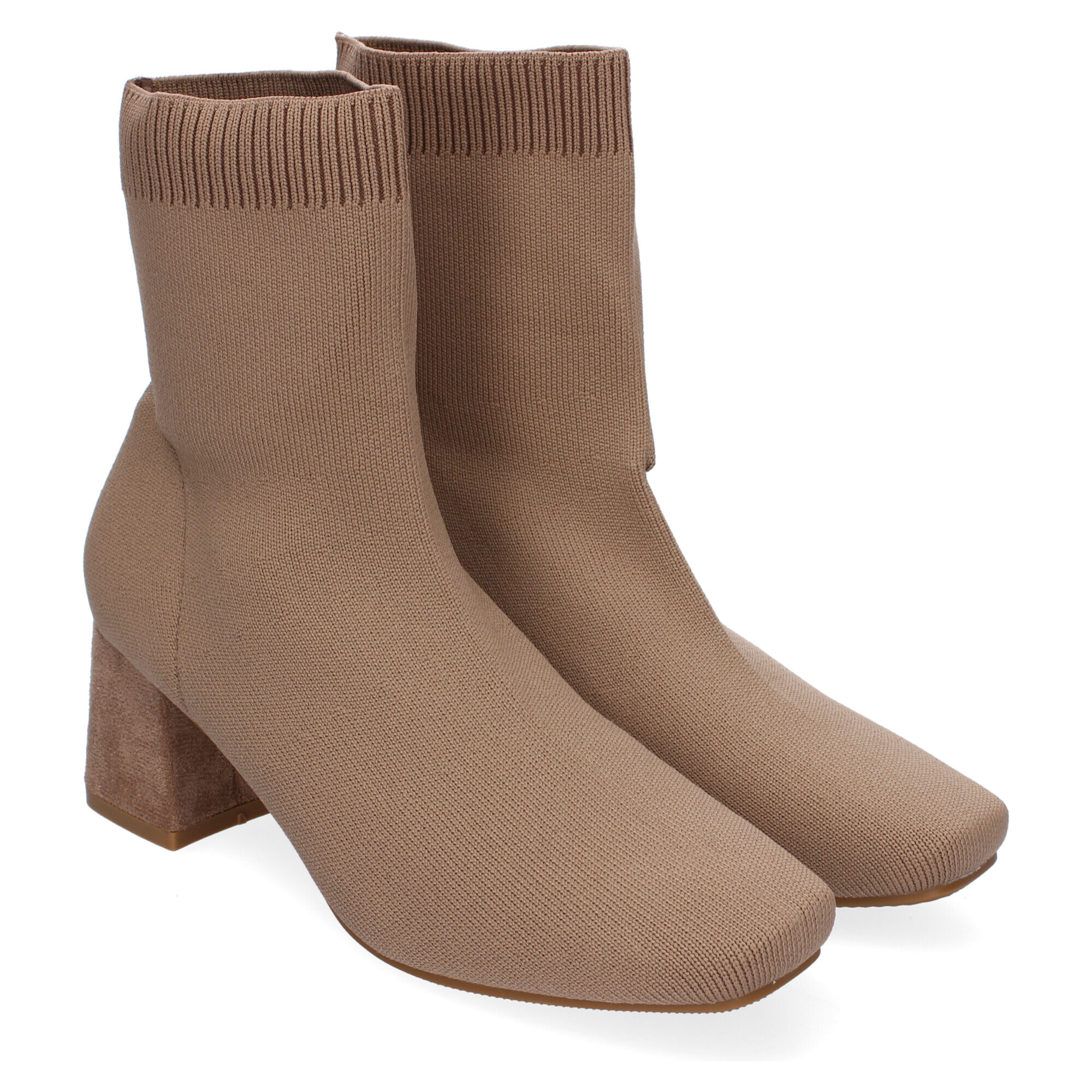 Botin de Tacon para Mujer, Comodos, con Material Elastico y Ajustable.