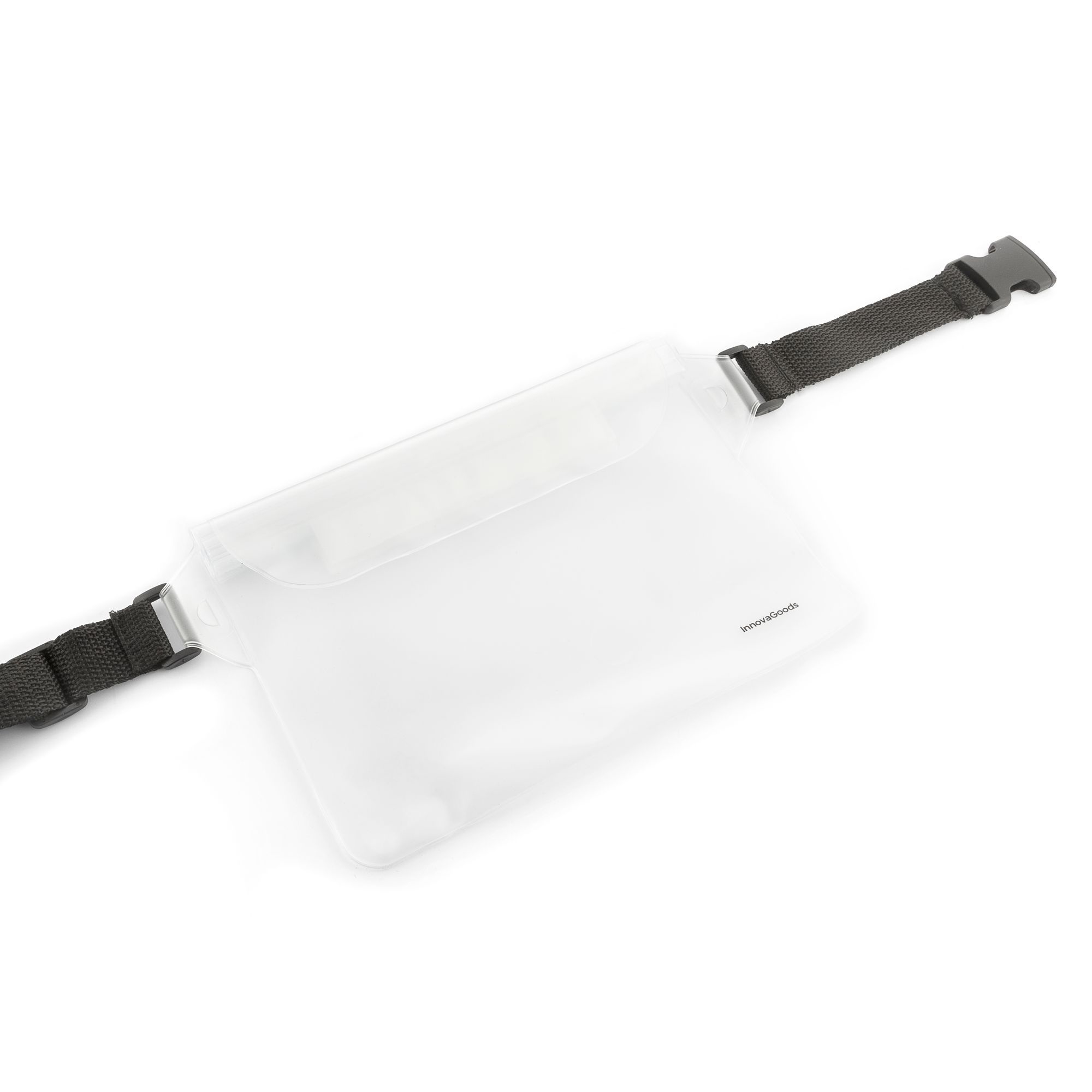 Set 2 borse a fanny pack impermeabili con cintura regolabile Wannis - bianco e nero - 22,5x 0,5x22