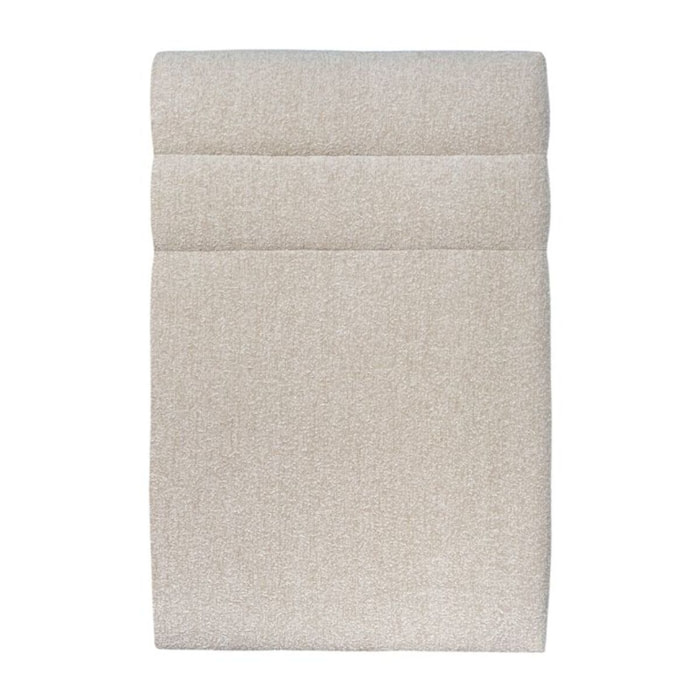 Tete de lit Bandes Horizontales Bouclette - Rembourrée A poser