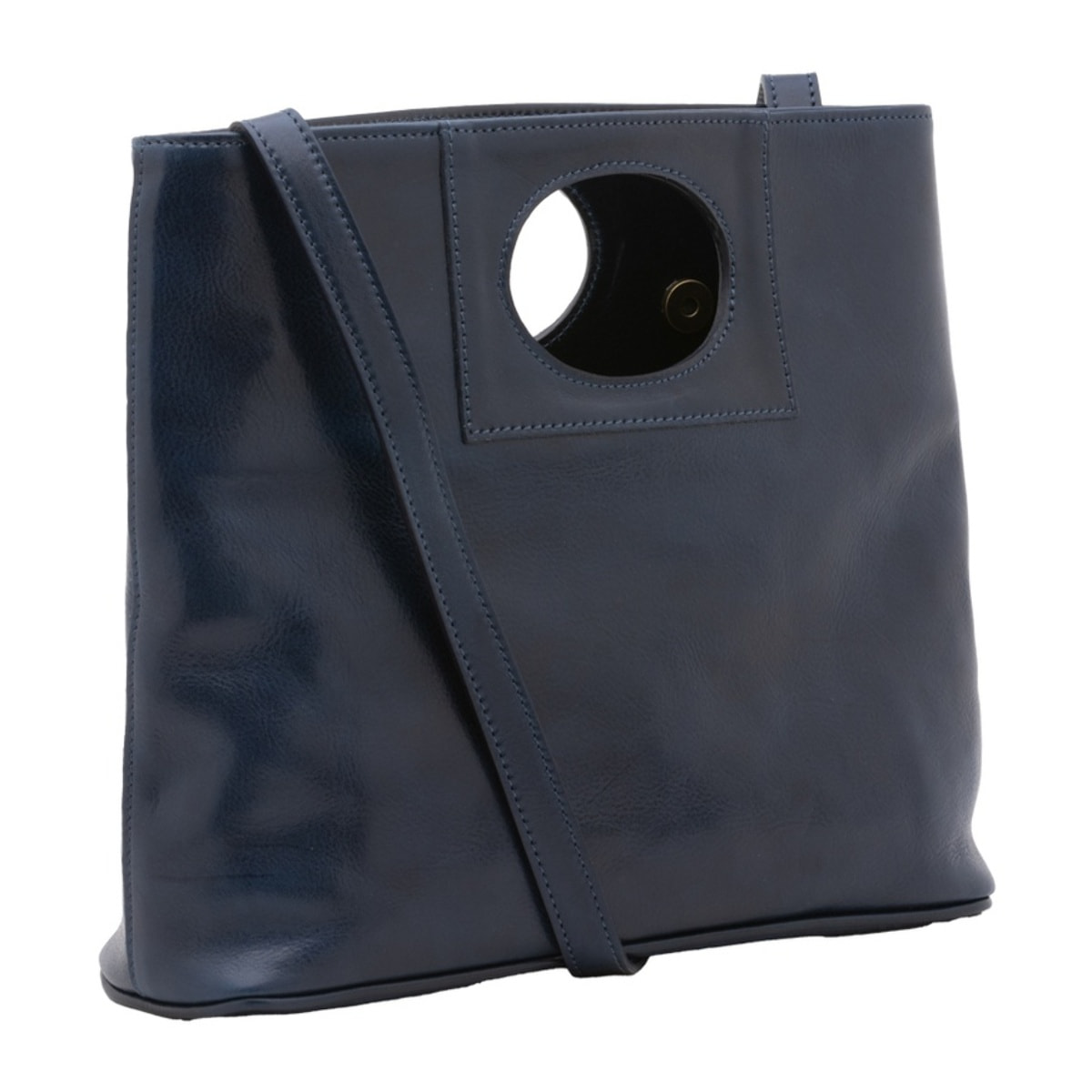Borsa a tracolla da donna - Modello False - Vera pelle - 28.0 x 33.0 x 10.0 cm